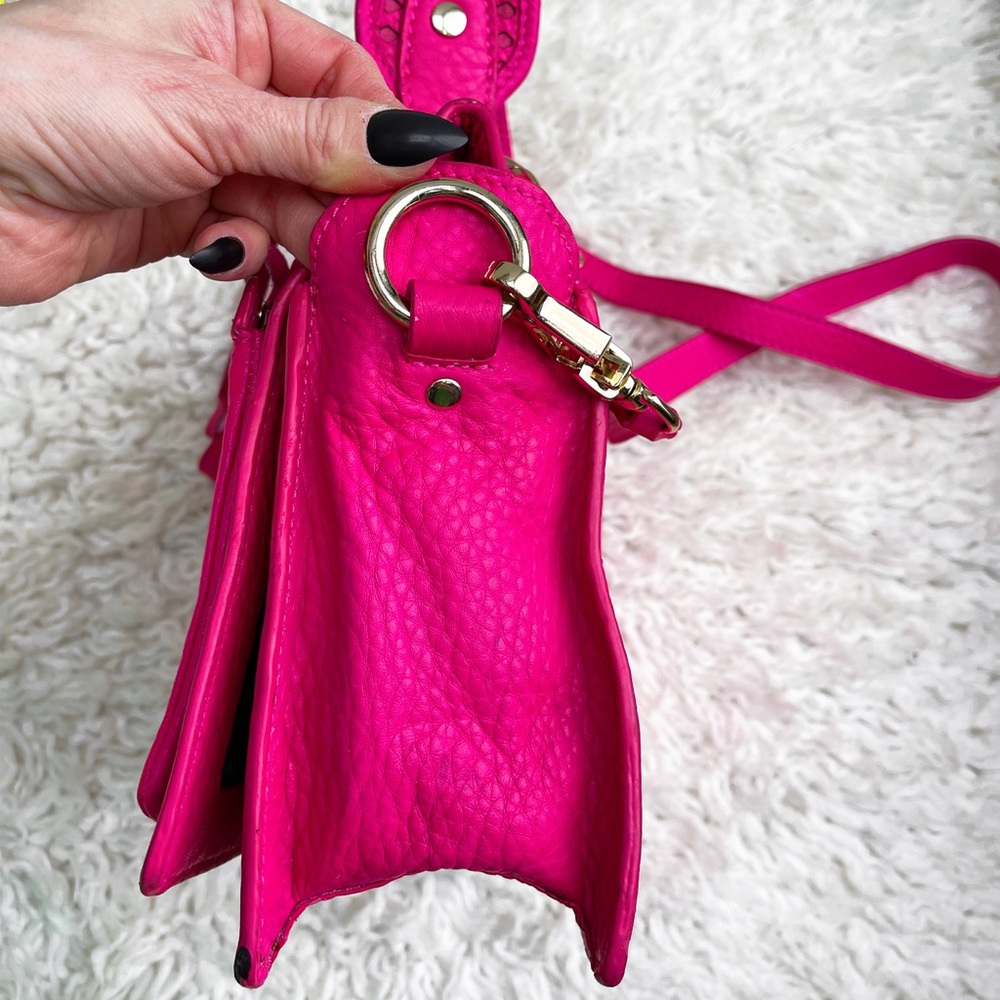 Rebecca Minkoff Perforated Hot Pink Magenta Shoulder bag - Picture 6 of 17
